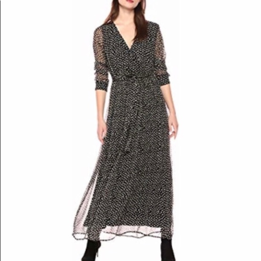 Lucky Brand Polka Dot Maxi Dress xs